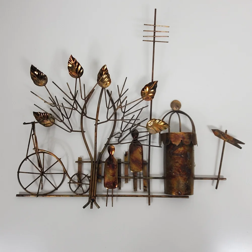 Vintage copper 1974 Enesco 3D wall art - Picture 6 of 11